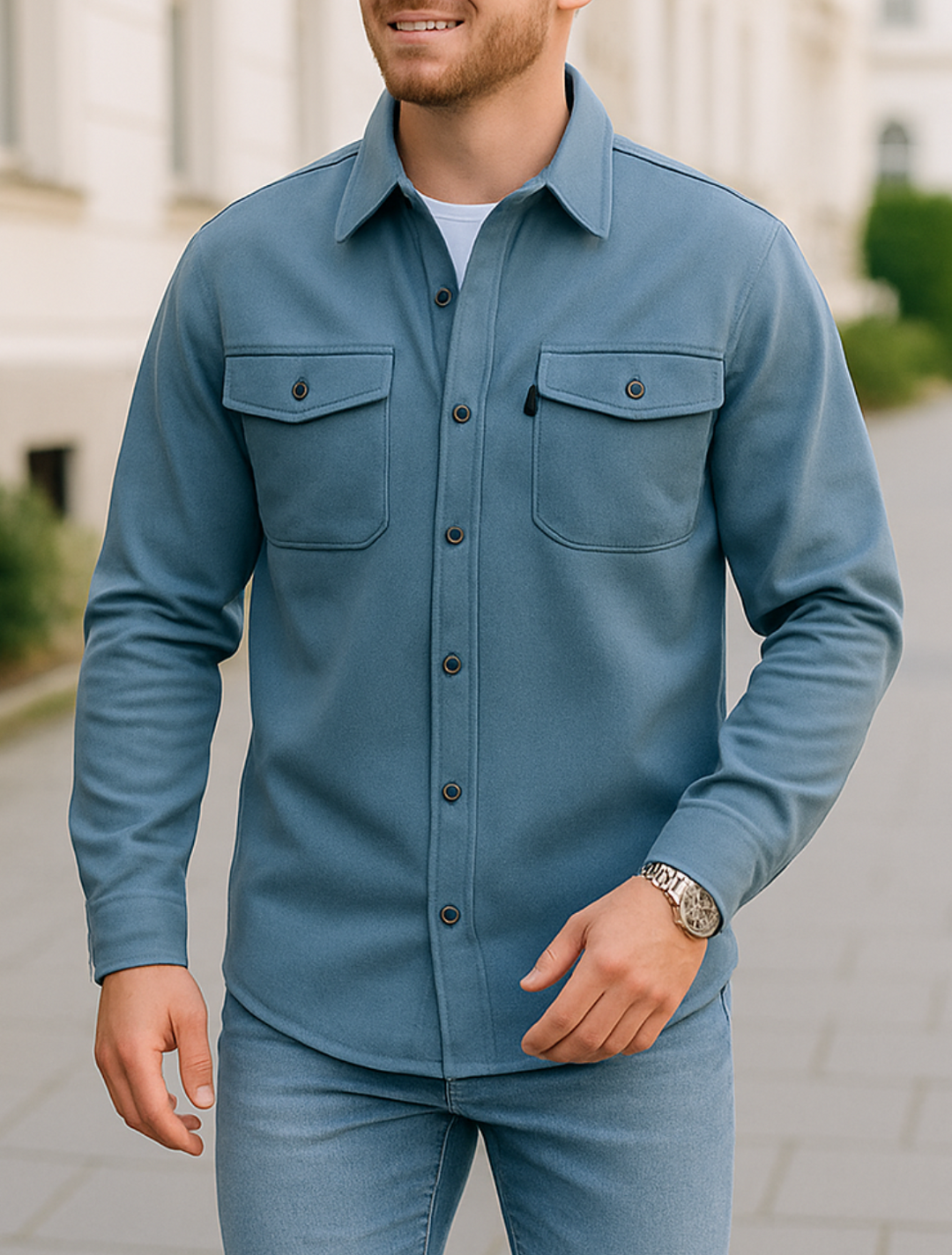 Štýlová business košeľa s bundou