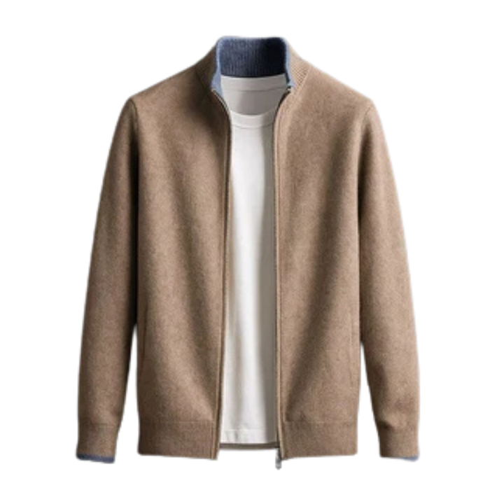 Klasická pletená vlnená vesta