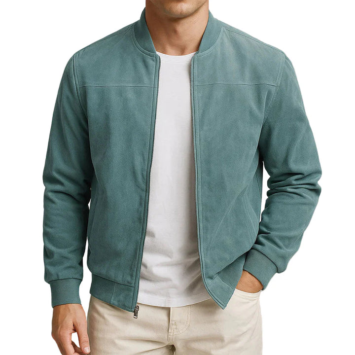 Suede Bomber Jacket