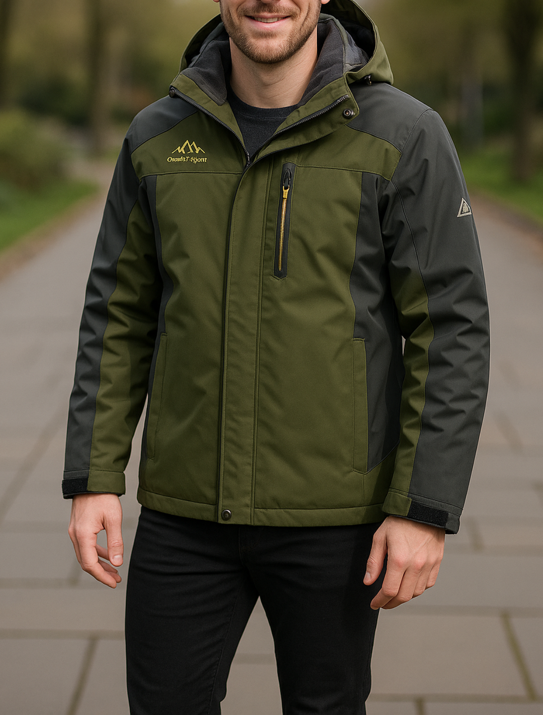 Teplá nepremokavá zimná parka