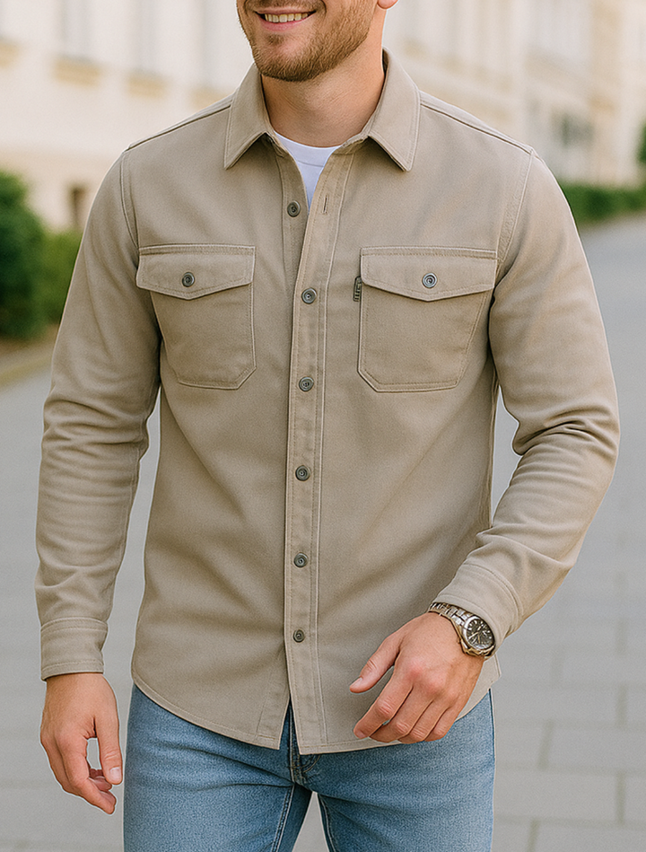 Štýlová business košeľa s bundou