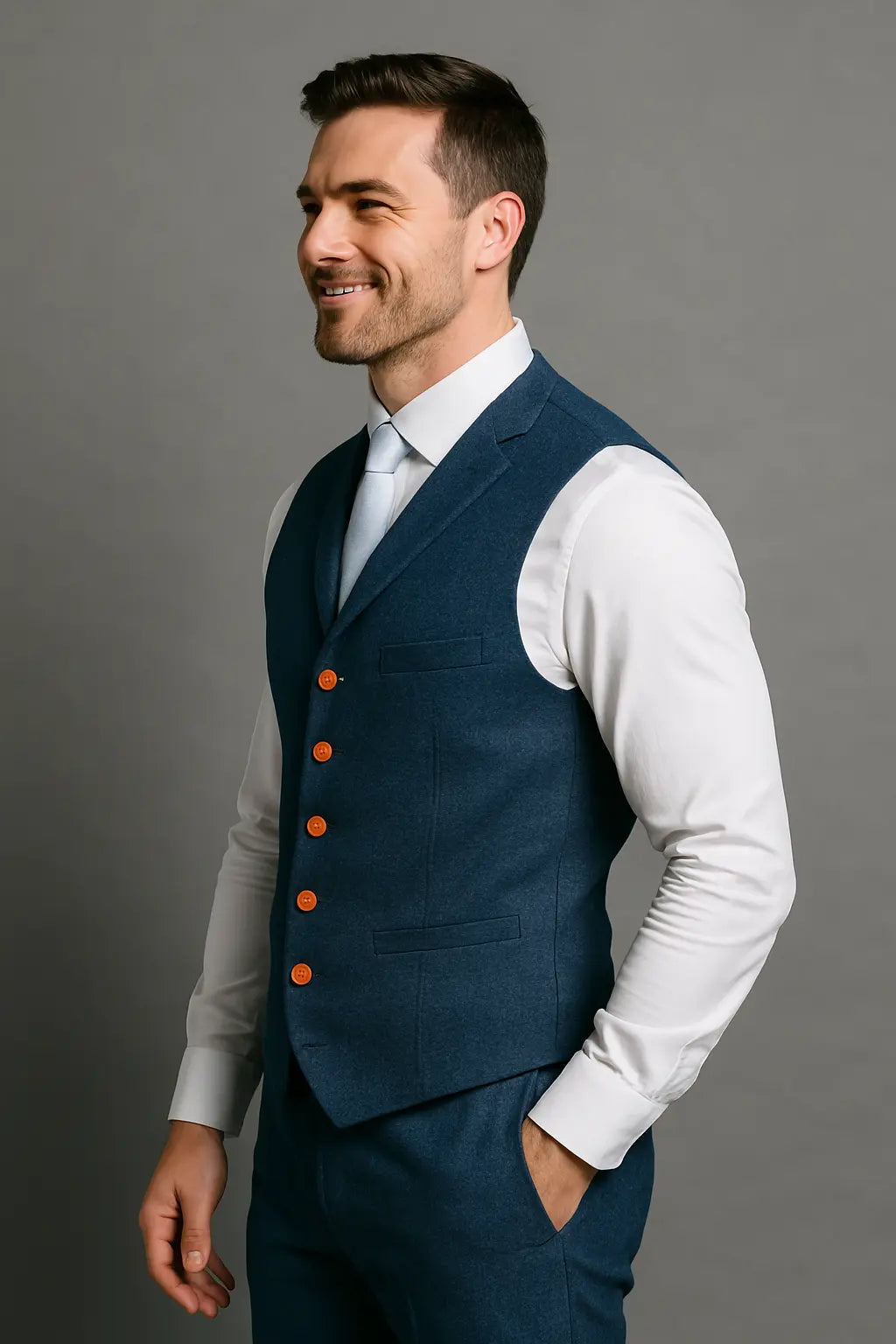 Logan Strihaný Kardigán s Gombíkmi a Klasickým Strihom