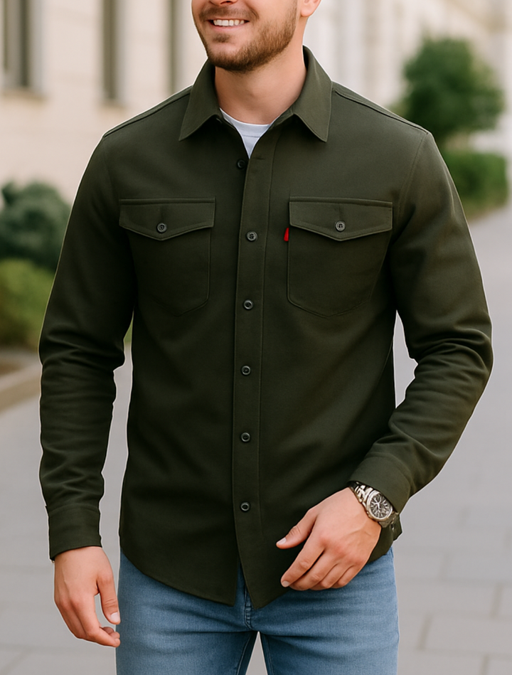 Štýlová business košeľa s bundou