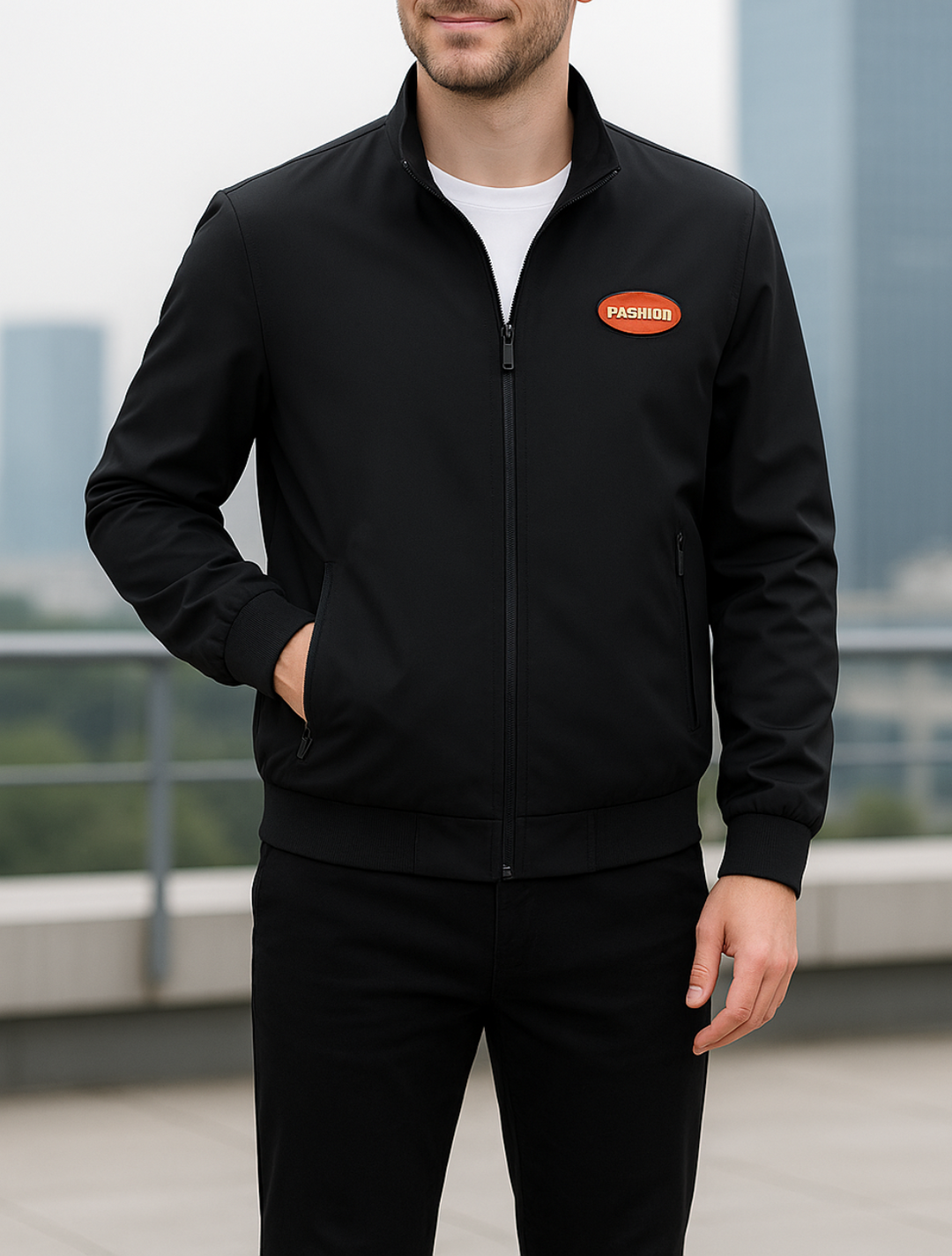 Business Casual Sako s Vysokým Golierom