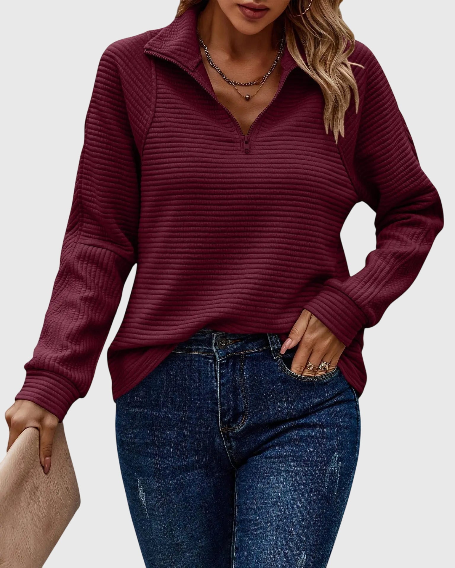 Abigail™ | Elegantný sveter so zipsom