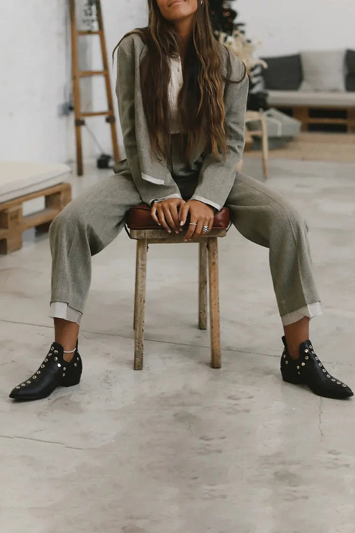 Arden™ | Špicaté čižmy s cvočkami