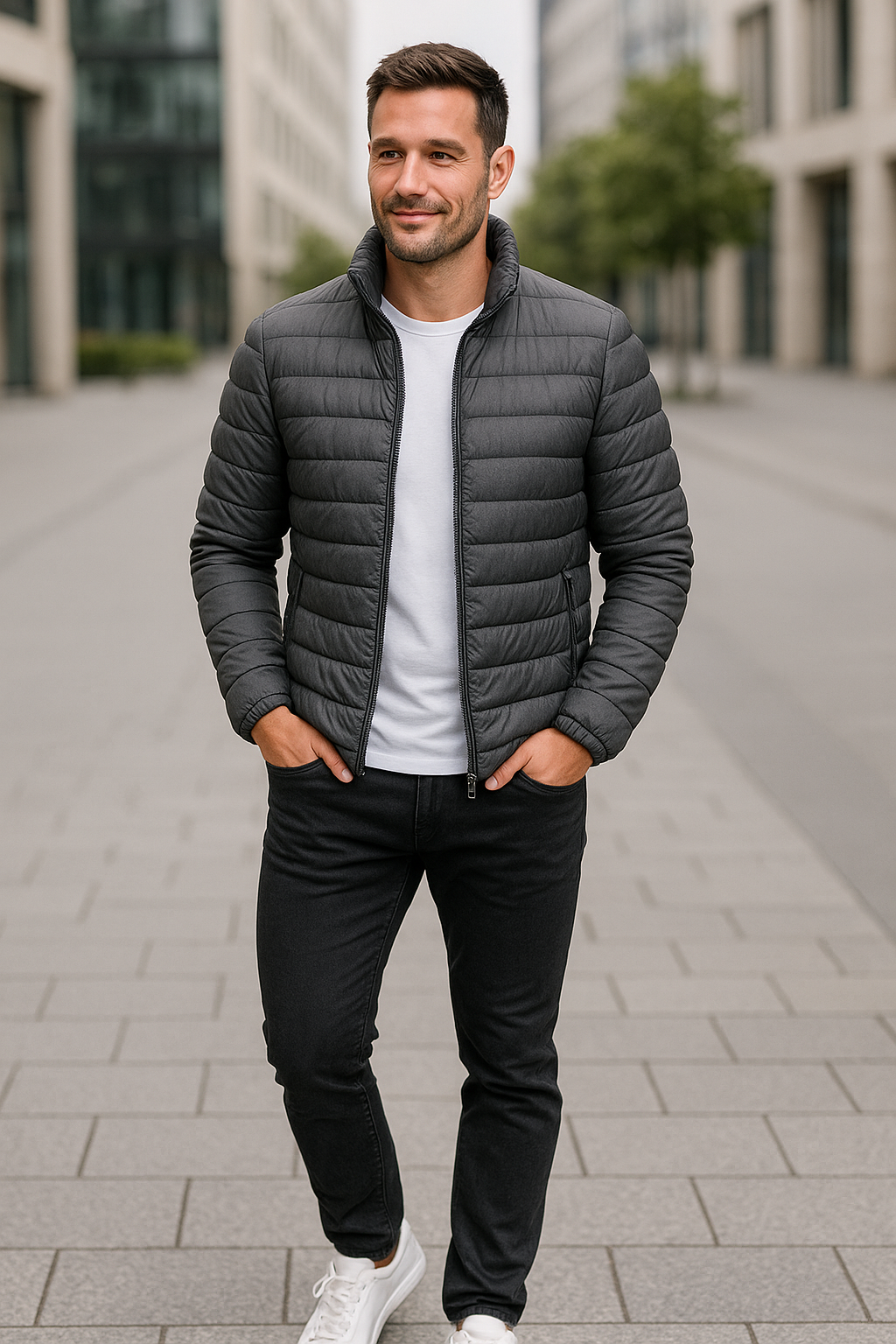 Teplý zateplený vetrovka