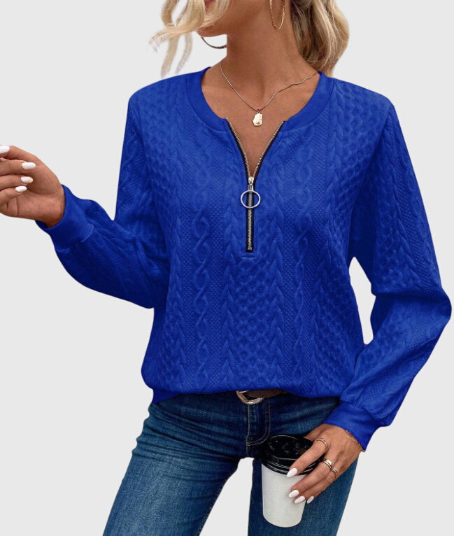 Nora™ | Sveter s zipsom