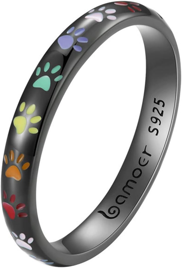 Prsteň so stopou z sterlingového striebra