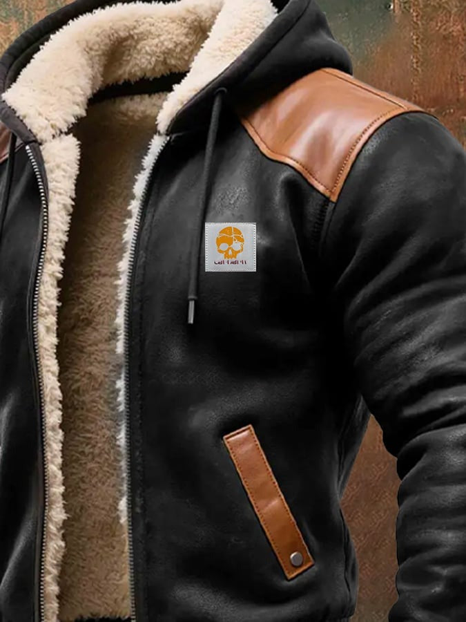 ADAM™ | ZIMNÁ BUNDA S PREMYSLENÝMI KOŽENÝMI DETAILMI