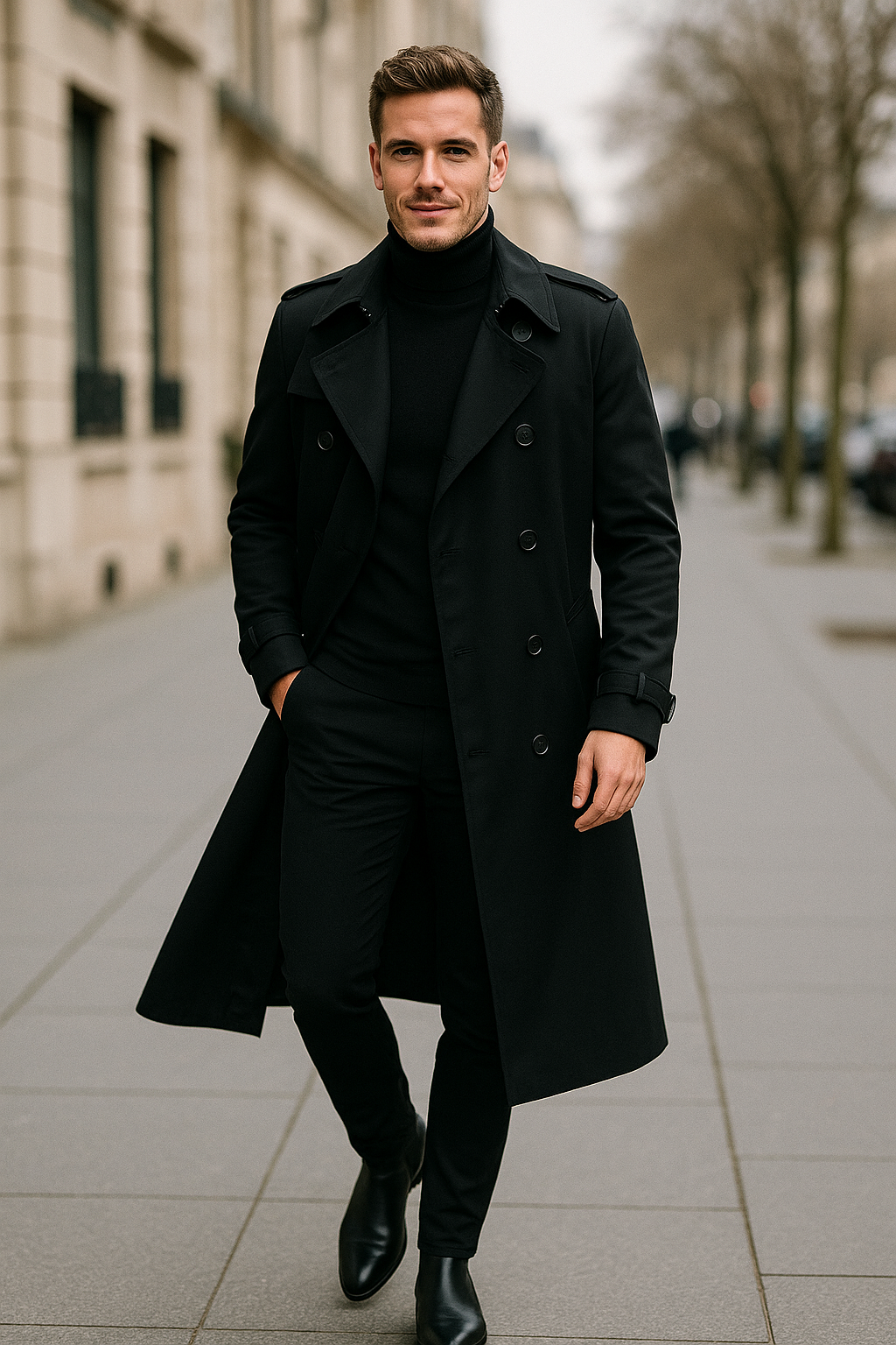 Štýlový ležérny trenčkot