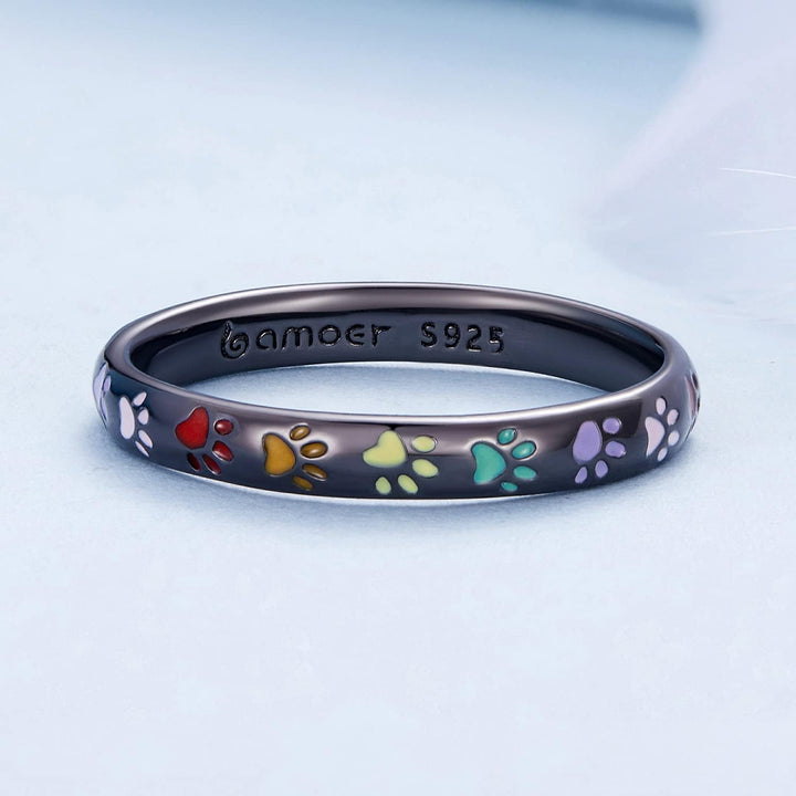 Prsteň so stopou z sterlingového striebra