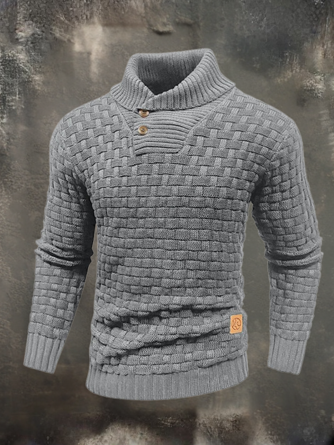 Elio | Štrukturálny sveter s vysokým golierom