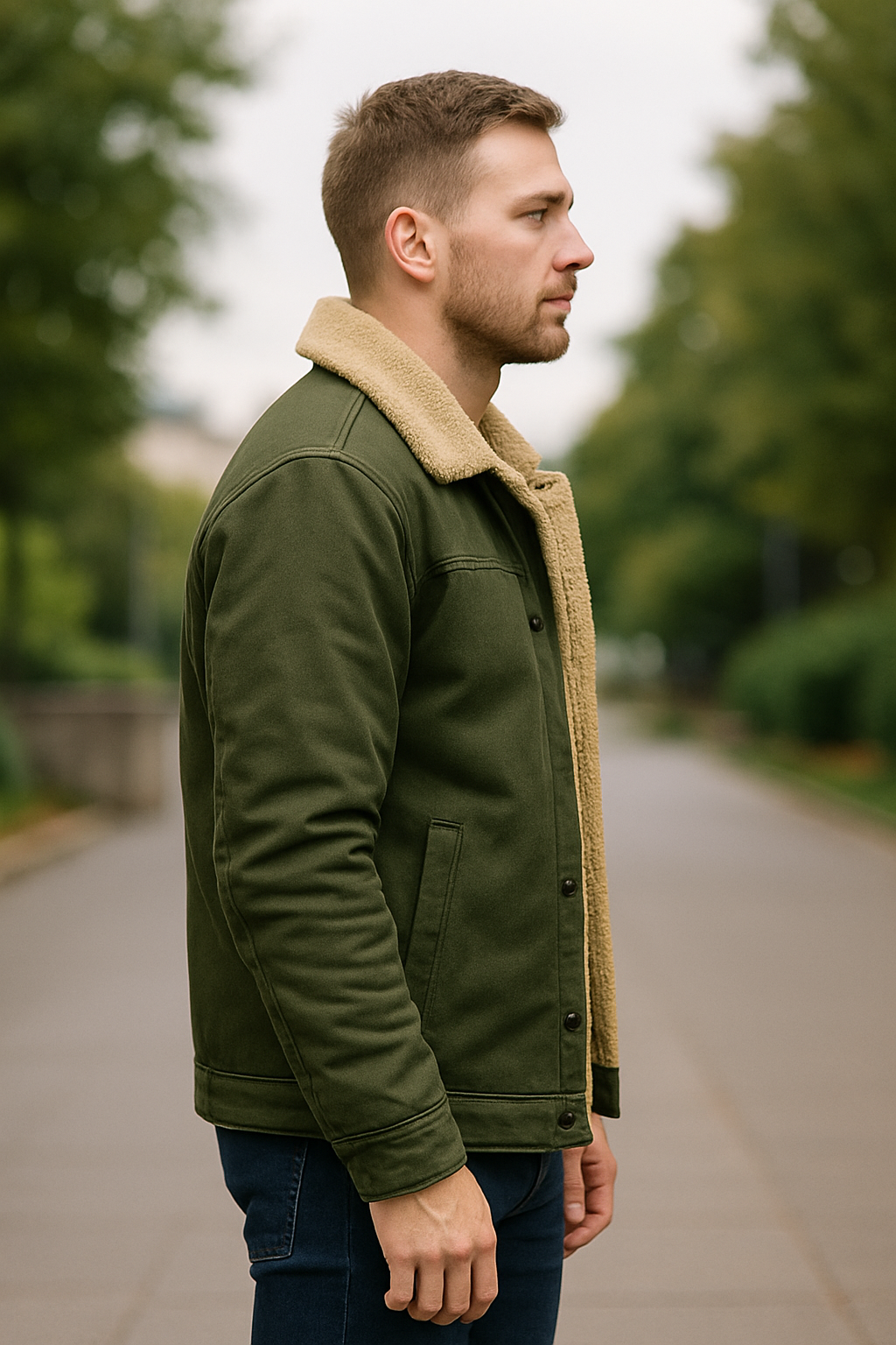 Teplá fleecová bunda na jeseň