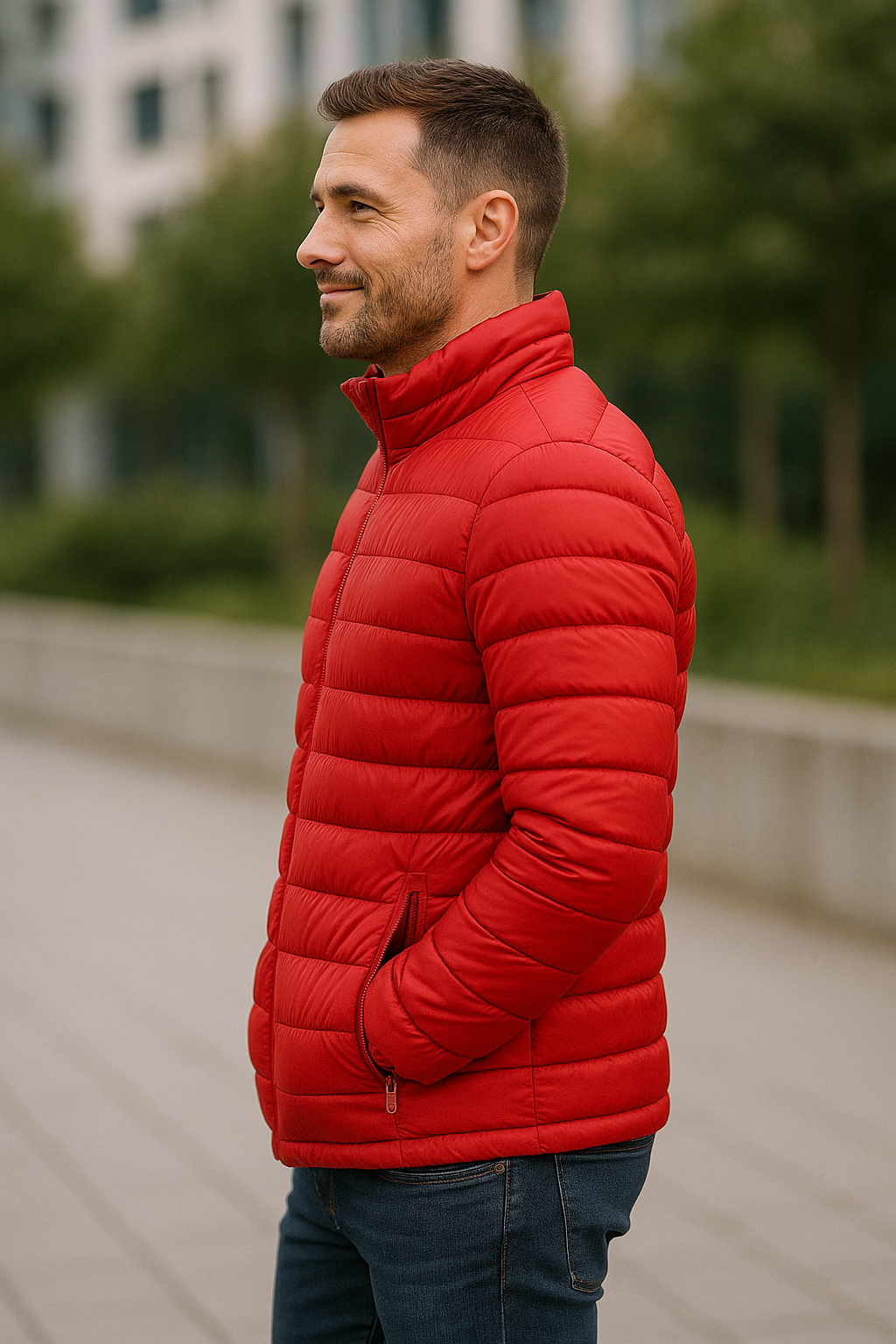 Teplý zateplený vetrovka