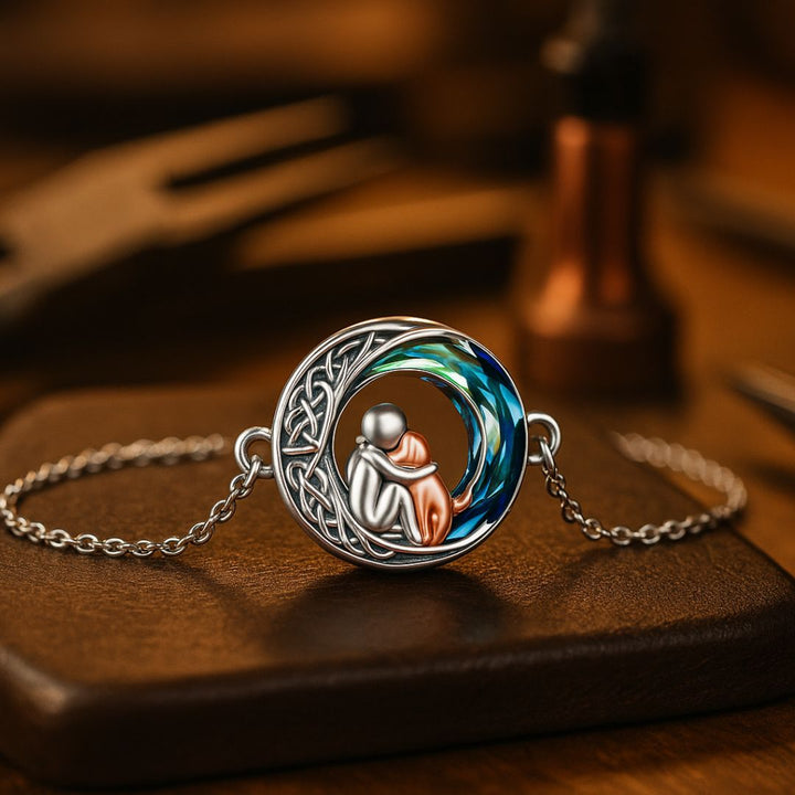 Nastaviteľný náramok so psím príveskom zo striebra