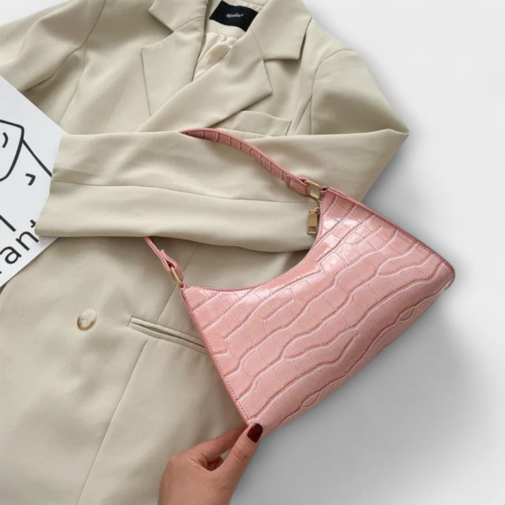 Olivia - Lesklá Kožená Taška