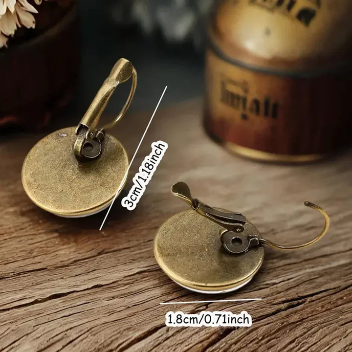 Hravé náušnice so sklenenou kupolou so zvieratkami