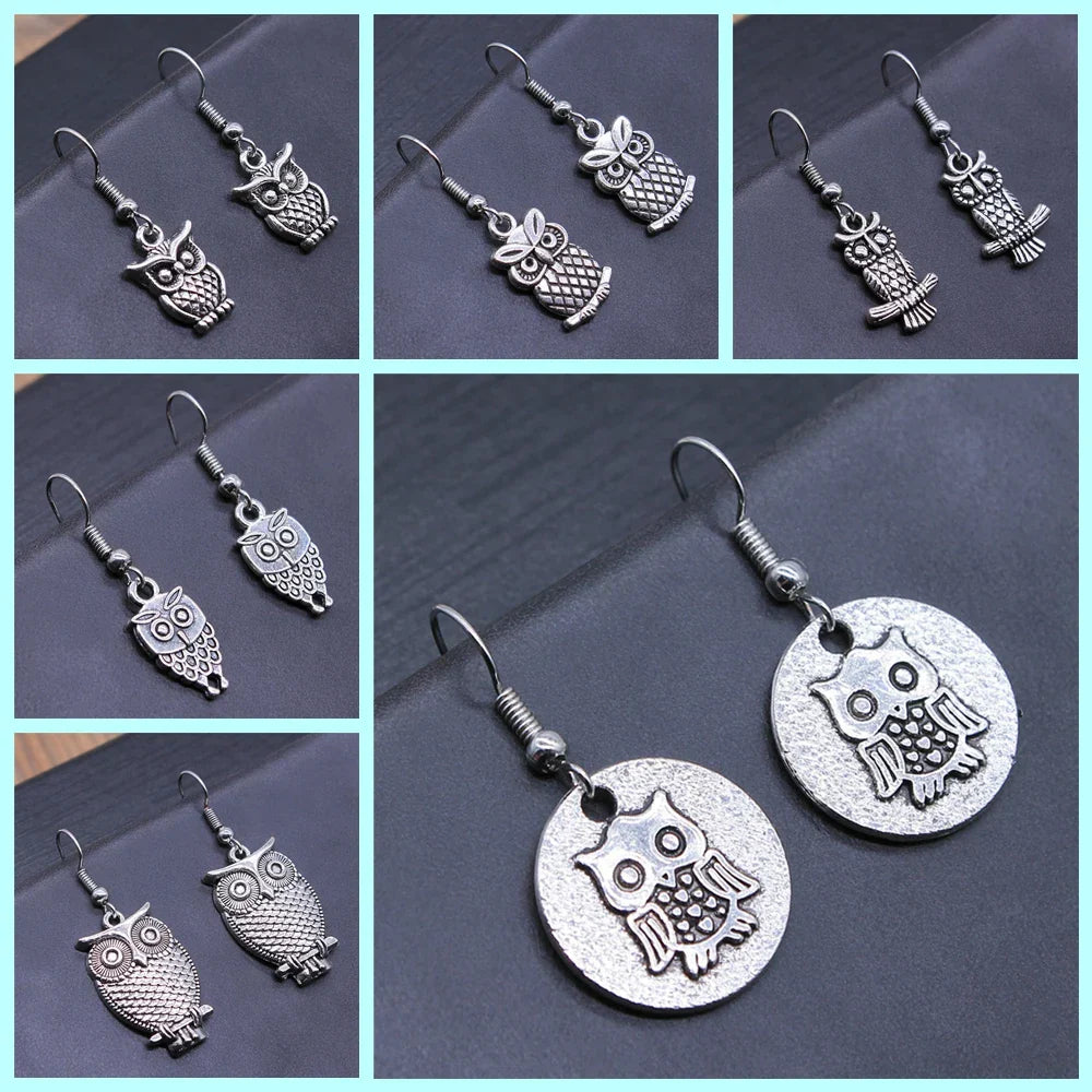 Retro Bohemian Sovičie Visacie Náušnice