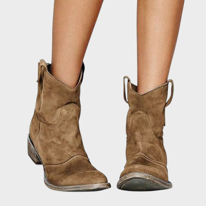 Lucia  ｜členkové topánky zo semišovej kože
