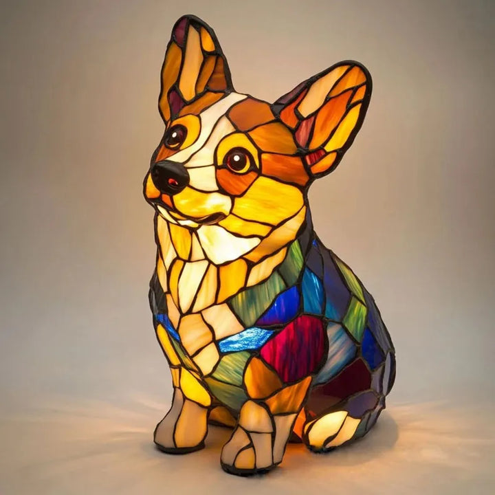 Pitchou – Žiariaca lampa corgi