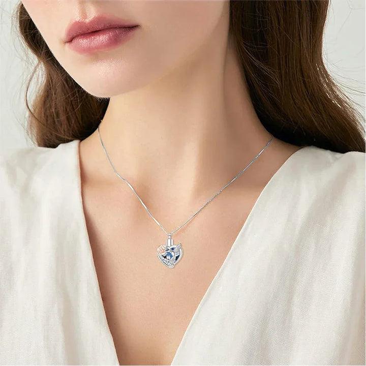 Prívesok na krk Hummingbird Memorial Heart