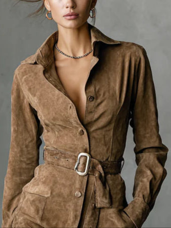 Caterina | Midi šaty s dlhým rukávom