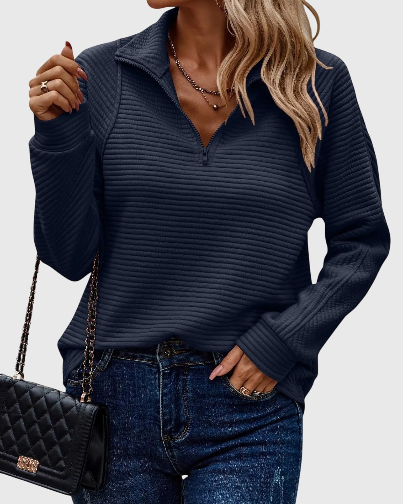 Abigail™ | Elegantný sveter so zipsom