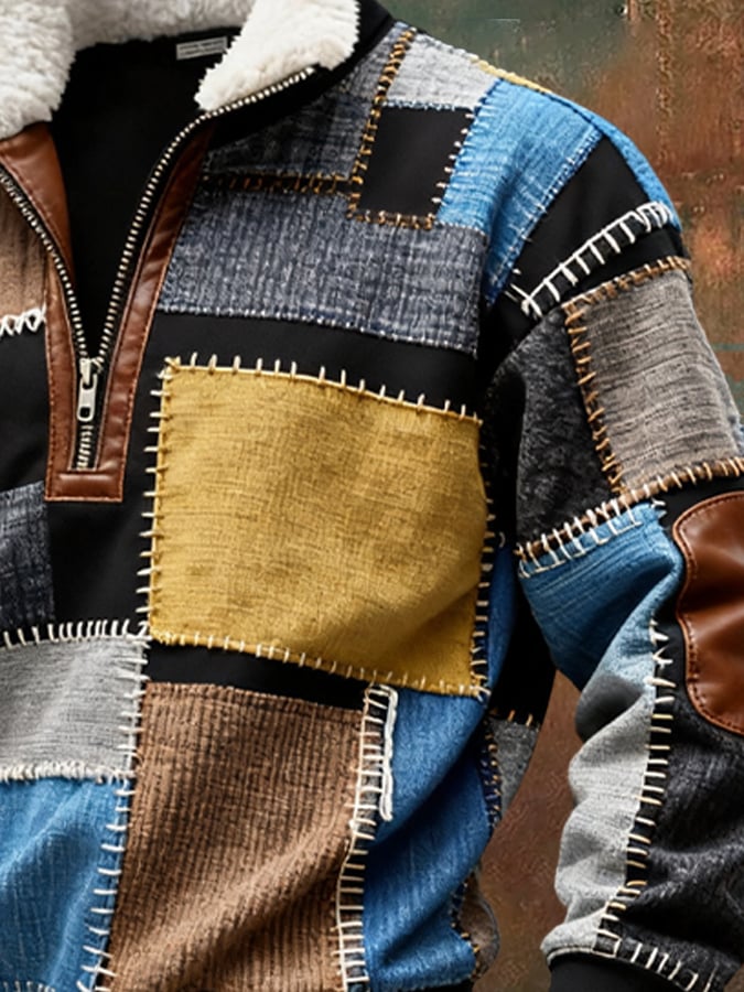 Logan | Zimný sveter s fleecovým golierom a zipsom