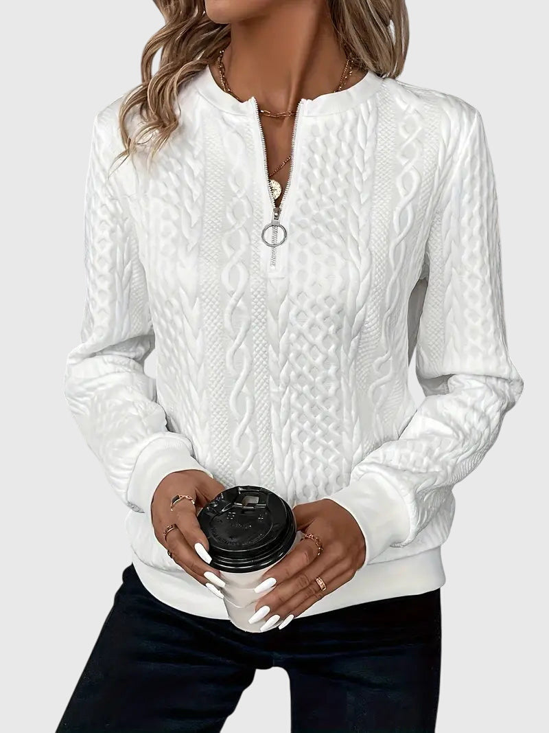 Nora™ | Sveter s zipsom