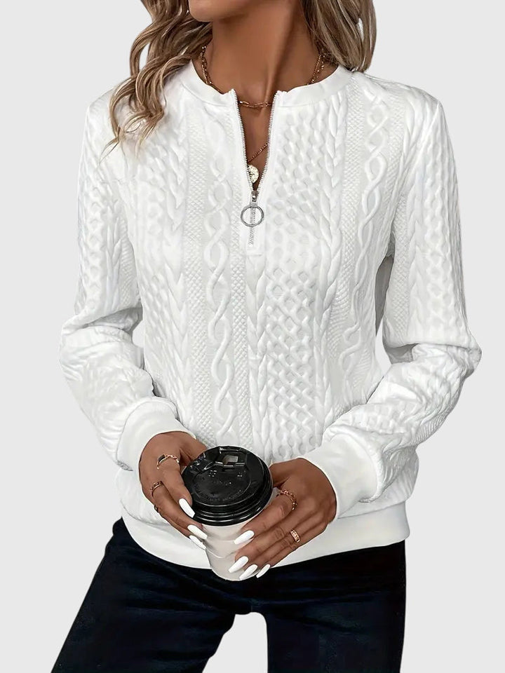 Nora™ | Sveter s zipsom