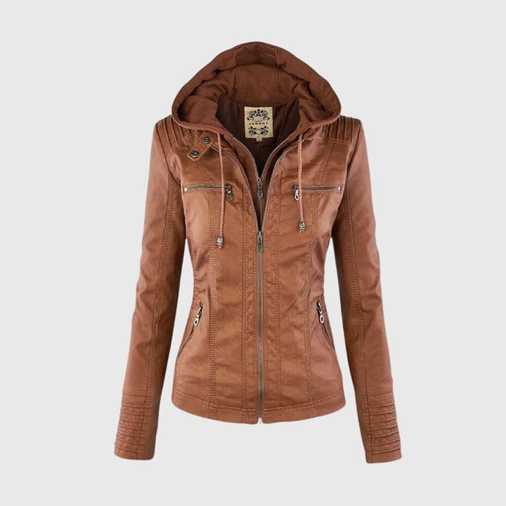 KAROLINE™ Štýlová a jedinečná kožená bunda