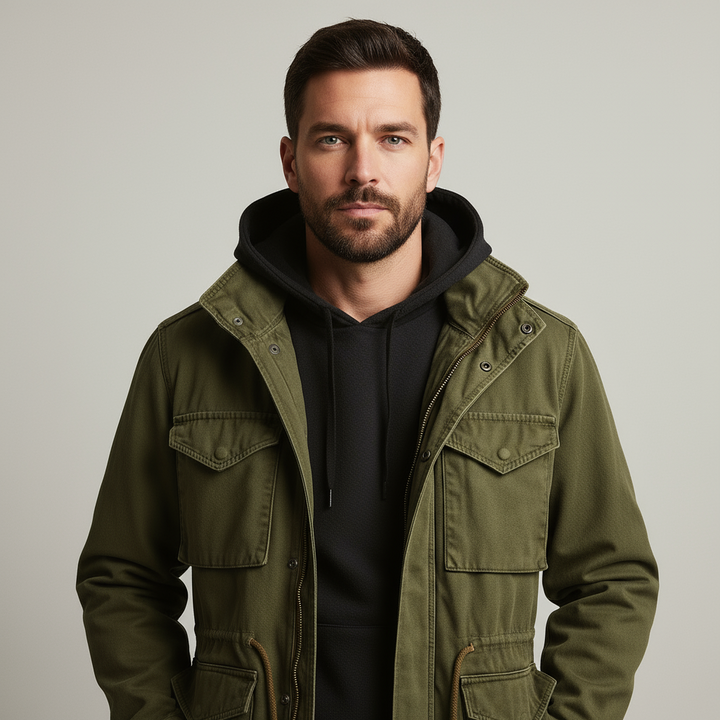 Men’s Classic Military Field Jacket | Timeless Design